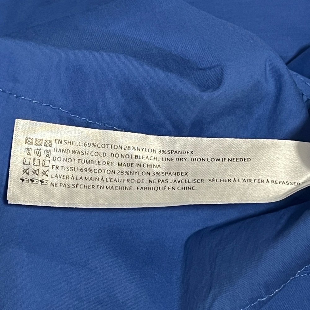 En Saison Smocked Sun Dress Blue XS New With Tags | Rickrack Trim Cotton Blend - Picture 8 of 8